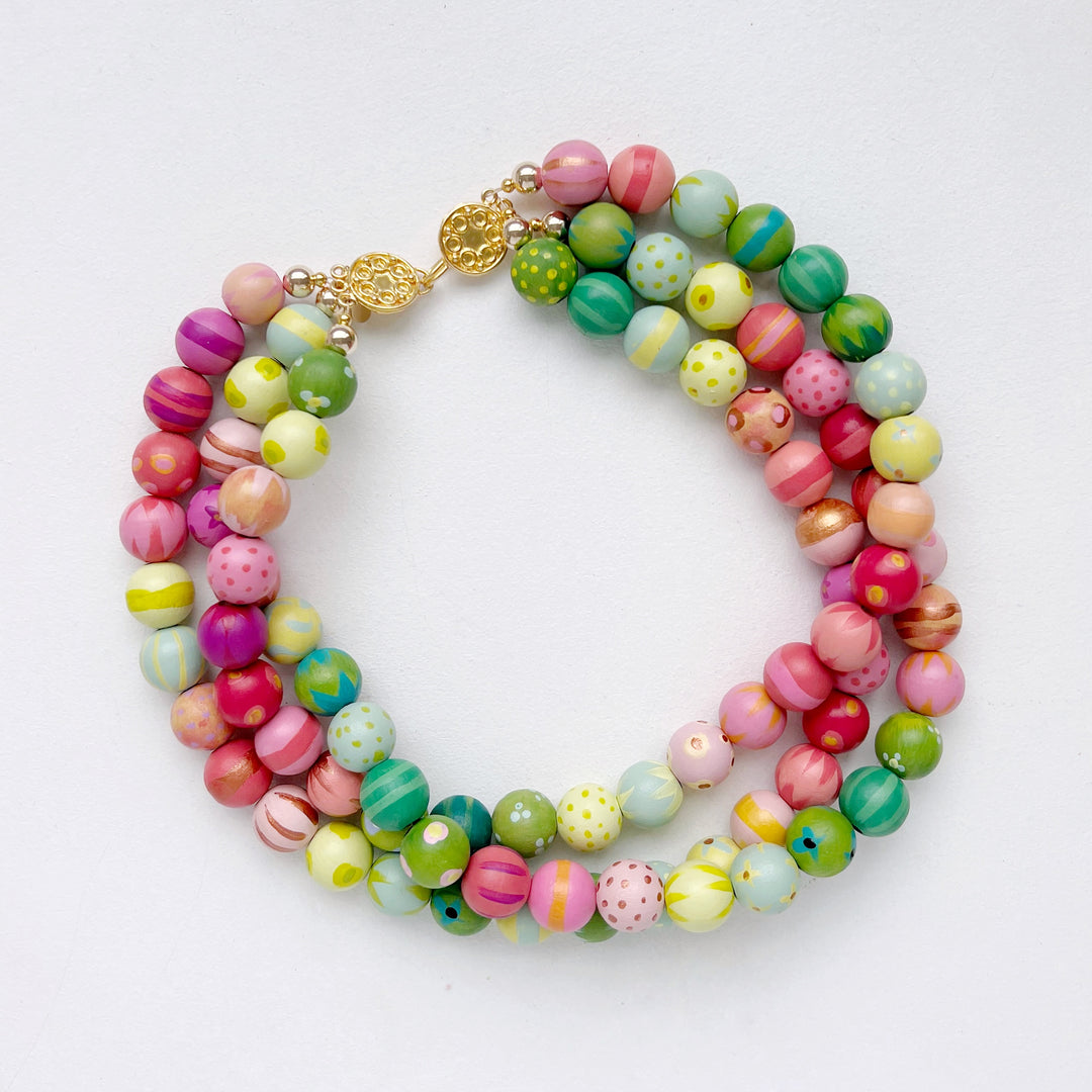 mimi three strand necklace