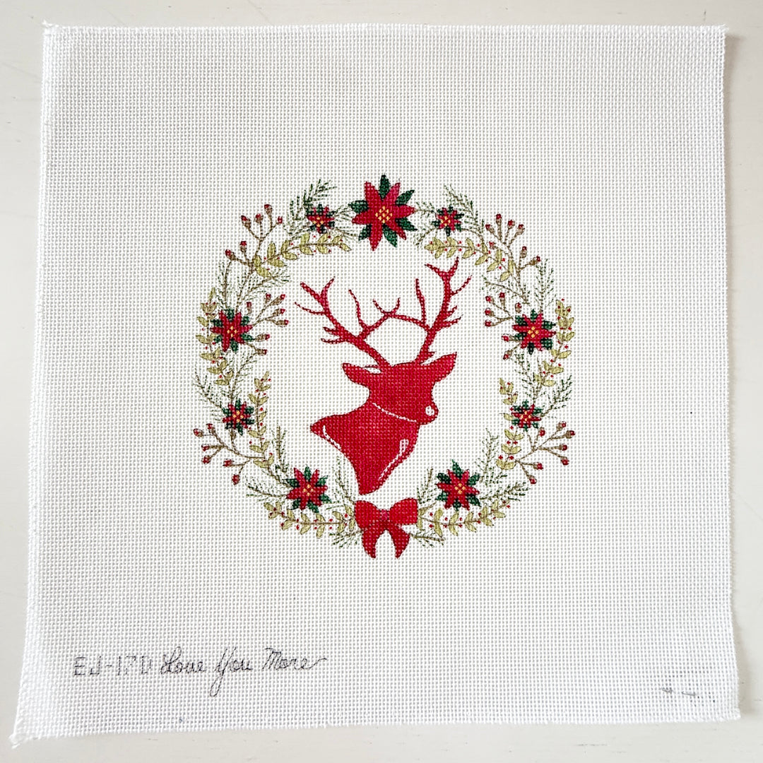 deer in wreath