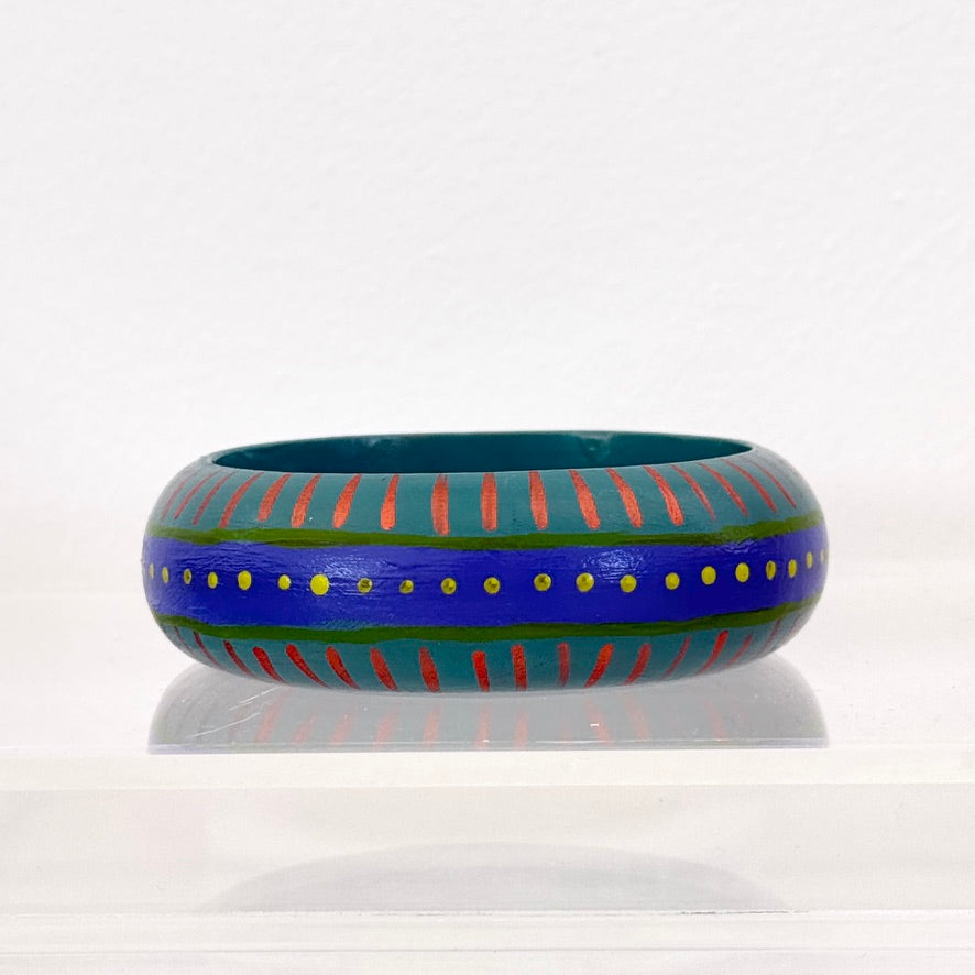 blue & green wide bracelet