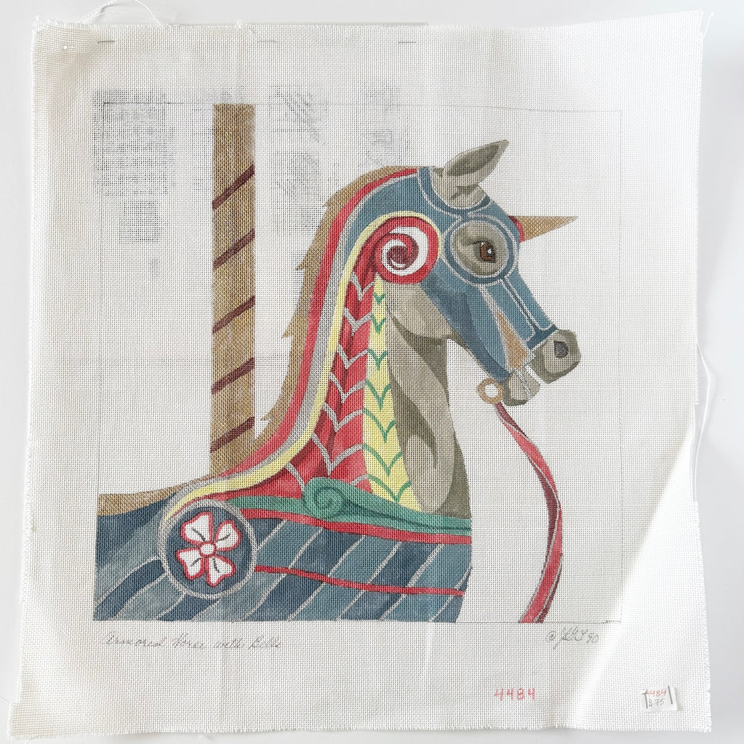 armored horse with bells