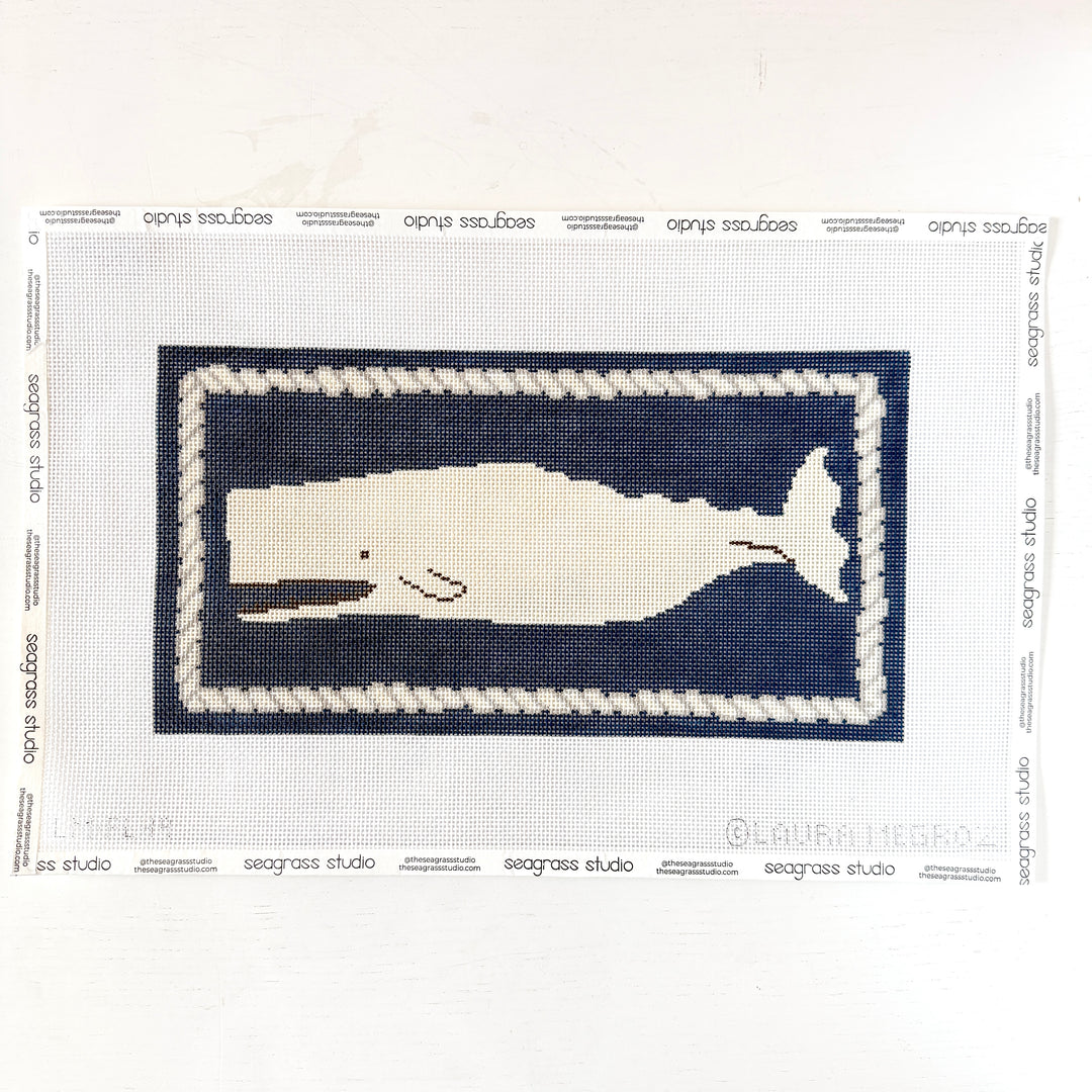 whale on navy
