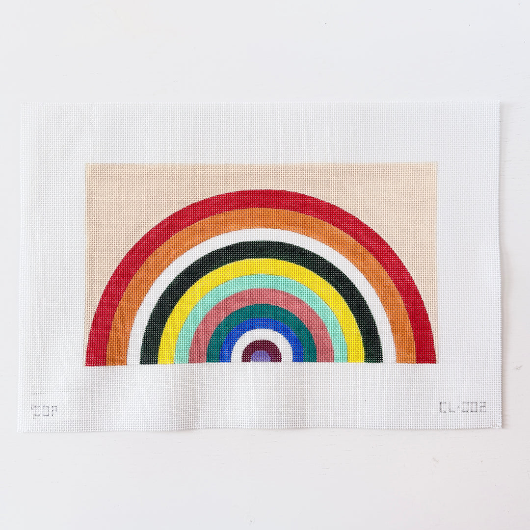 vintage rainbow clutch