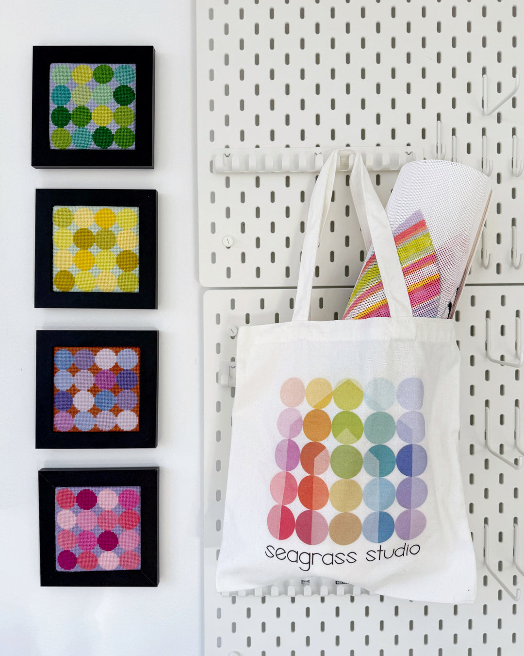 mini seagrass studio tote
