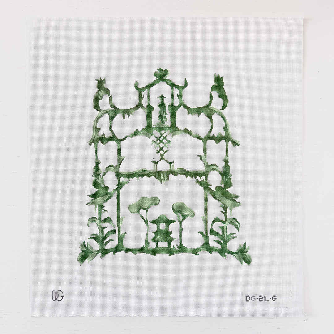 garden folly in green
