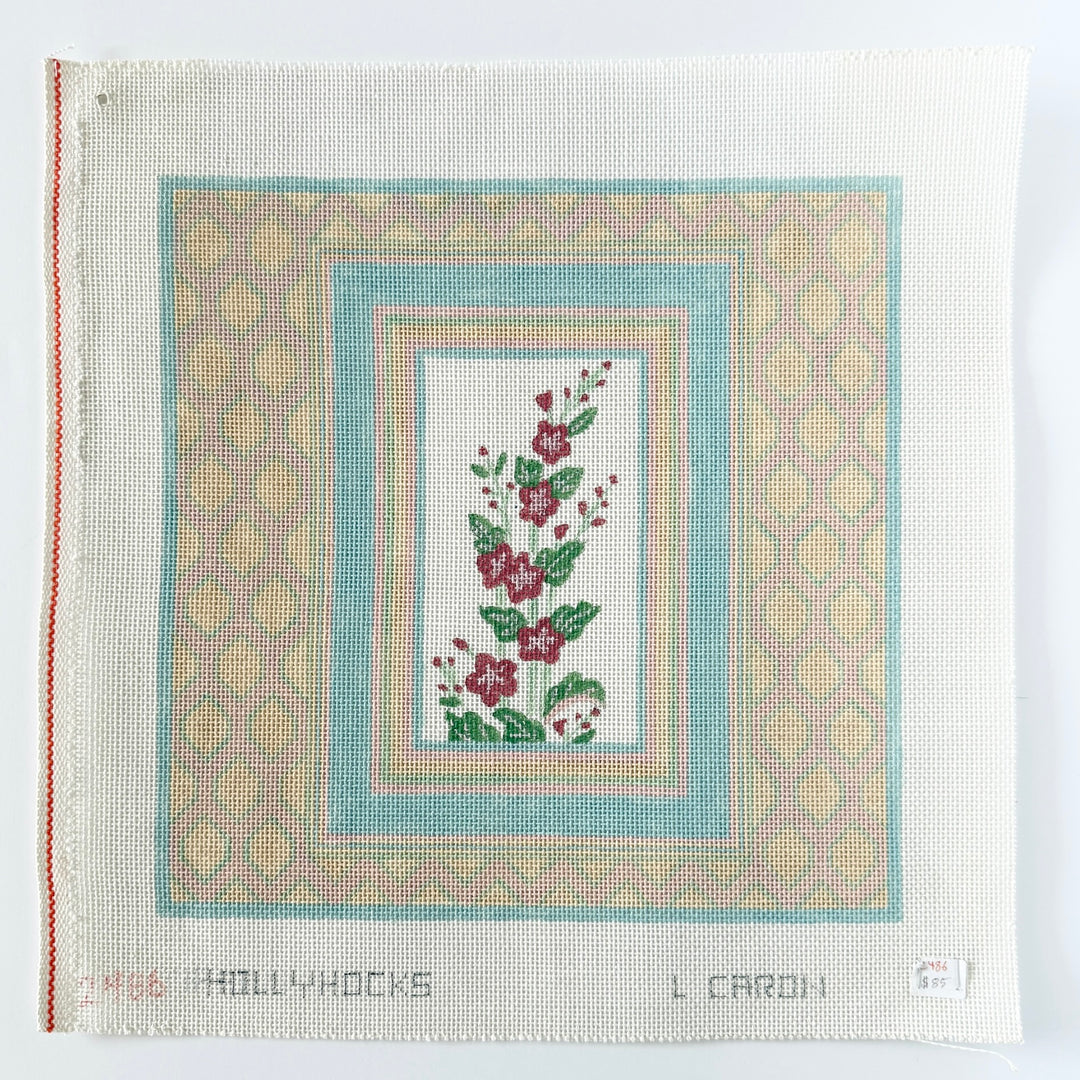 hollyhocks