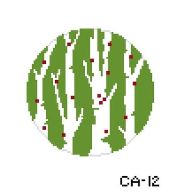 card art ornament - birch trees
