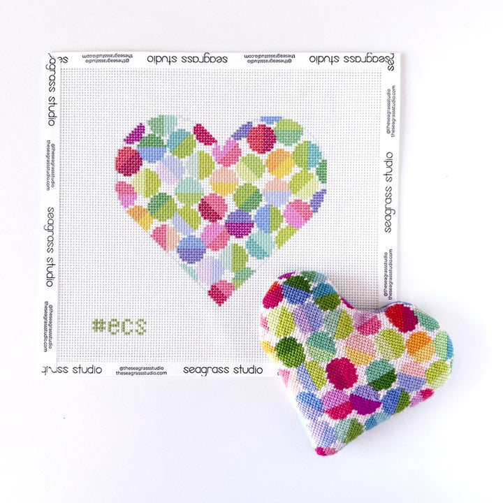 large lulu heart canvas