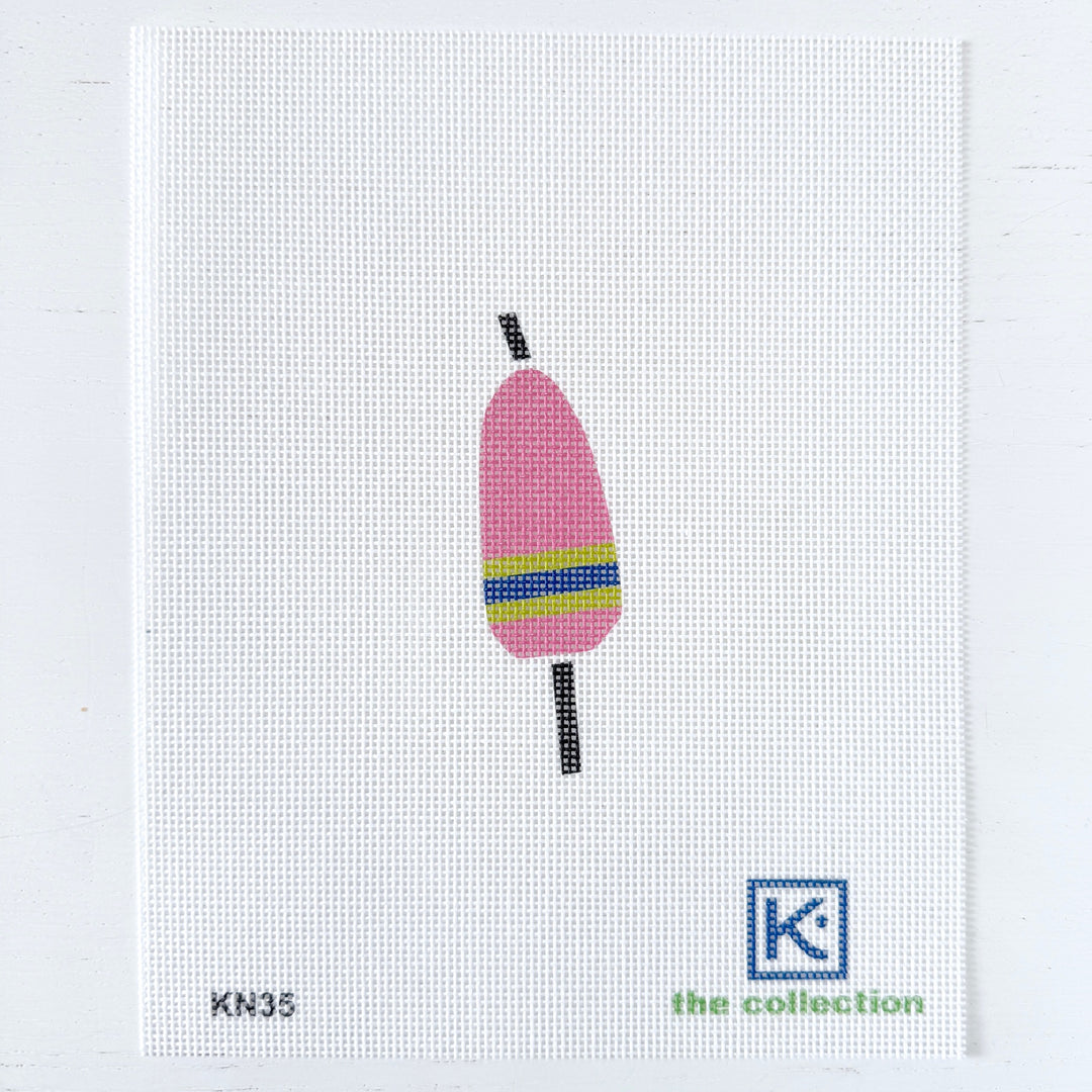 pink and green buoy