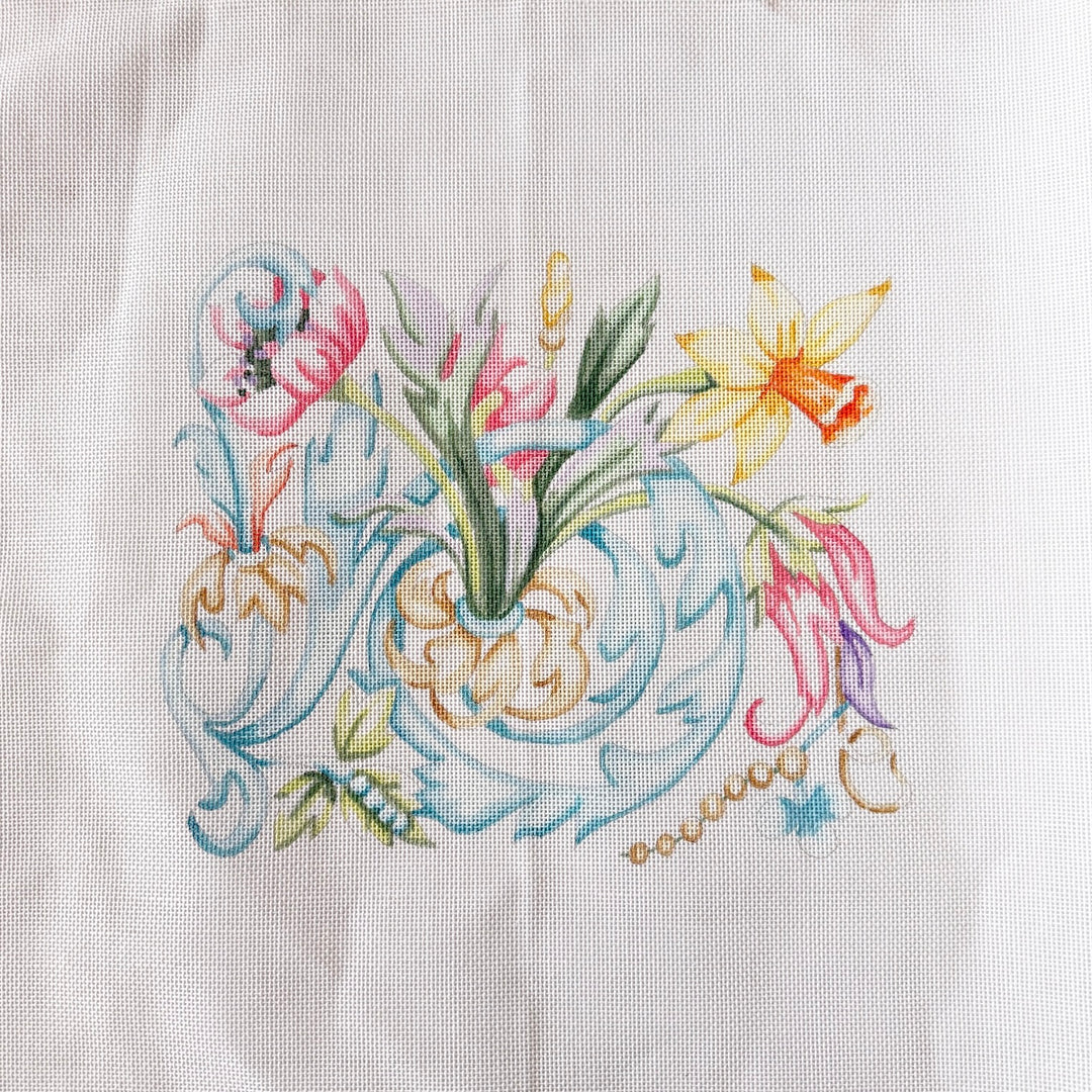 floral chair seat