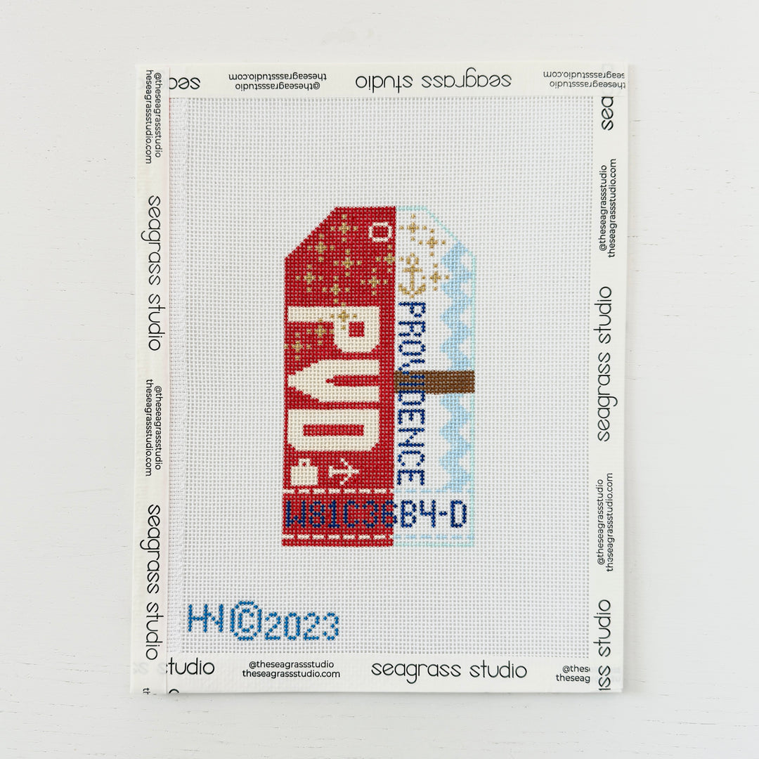 Providence retro travel tag