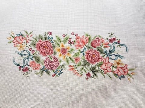 floral piano bench