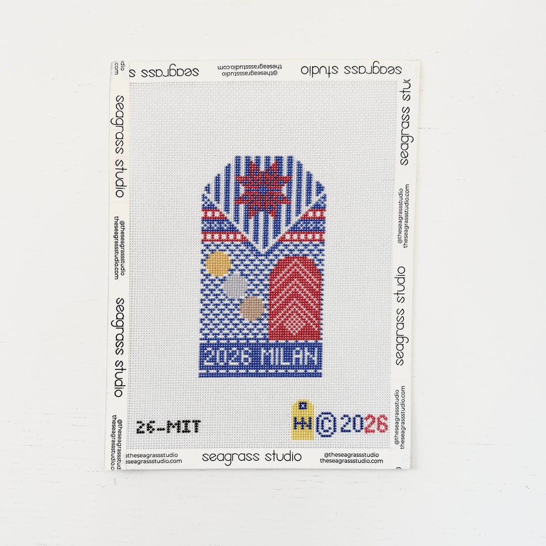 Milan 2026 Olympics retro travel tag