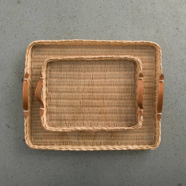 Rattan Rectangular Tray - Small