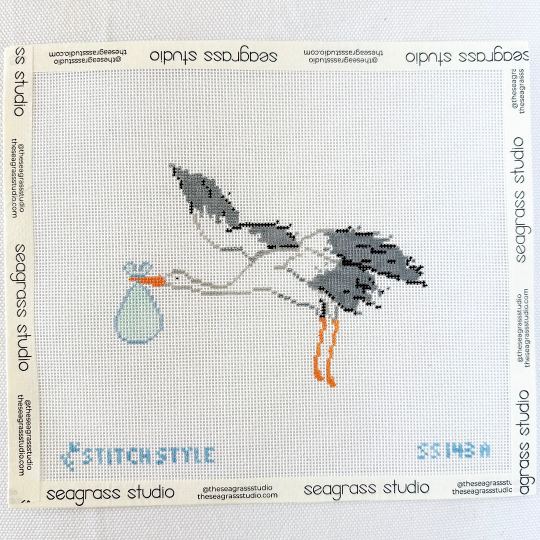 stork - blue