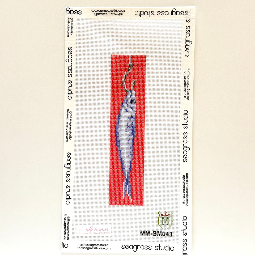 sardine on hook bookmark