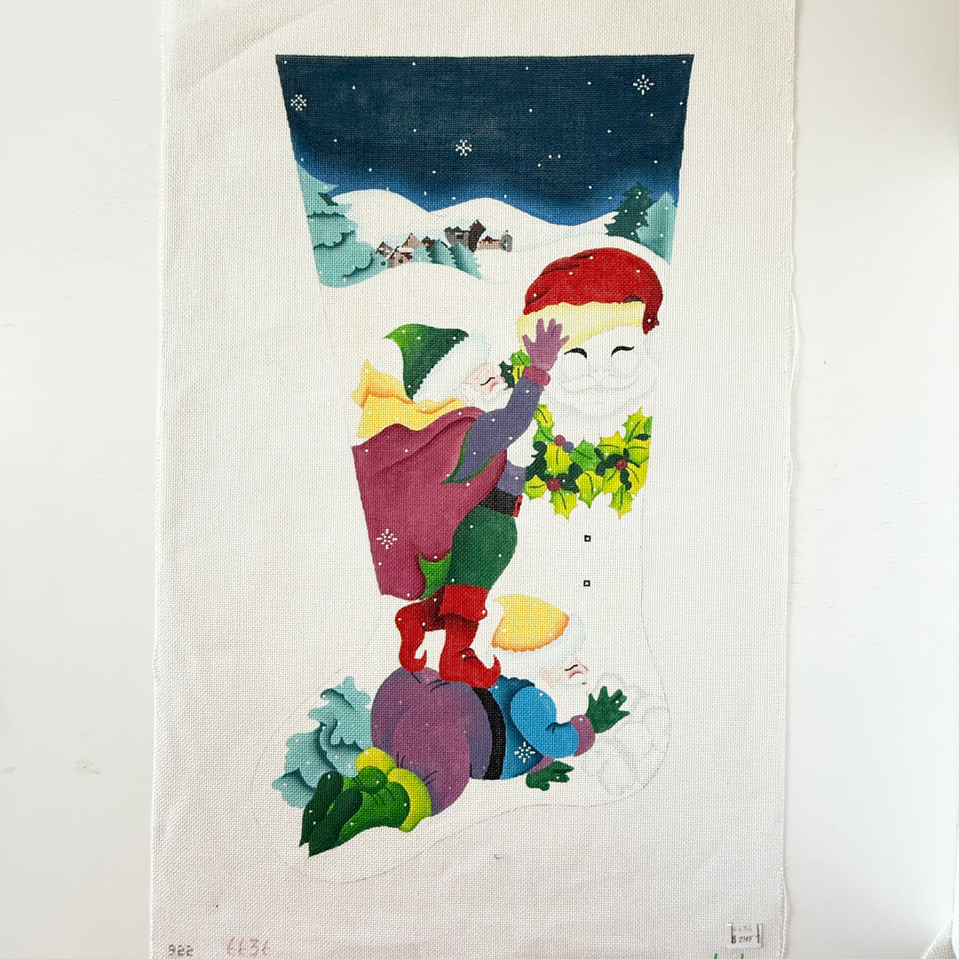 santa elf stocking