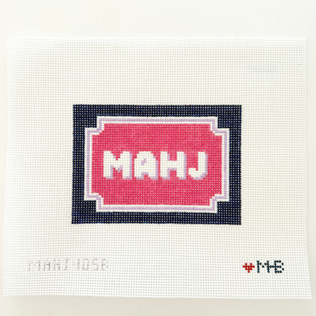 bracket frame mahjong insert - navy pink lilac