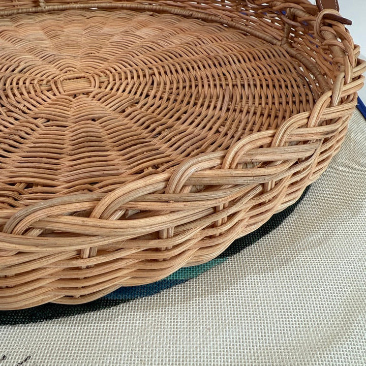 Rattan Round Tray