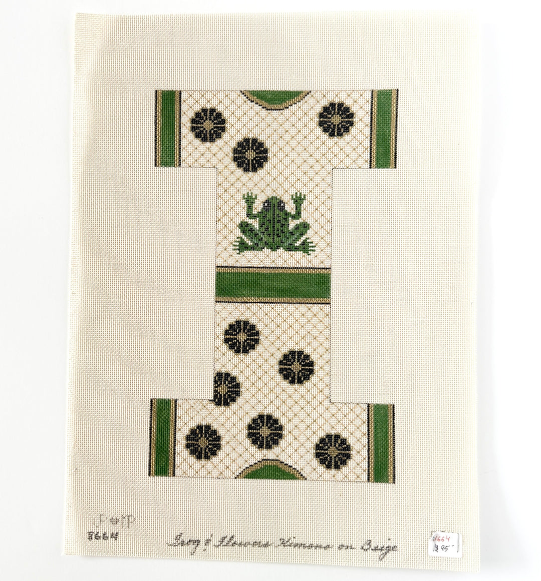 frog and flowers kimono