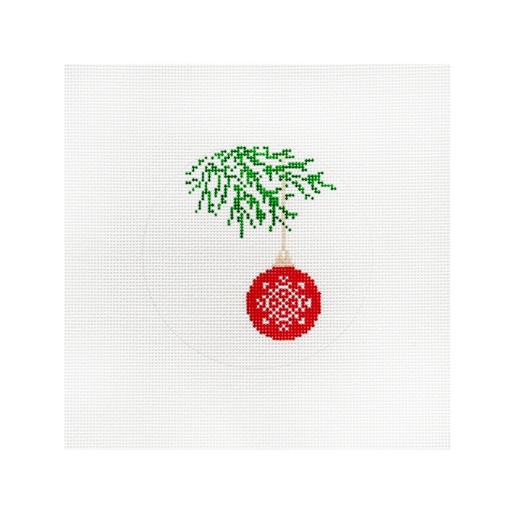 card art ornament - snowflake bauble