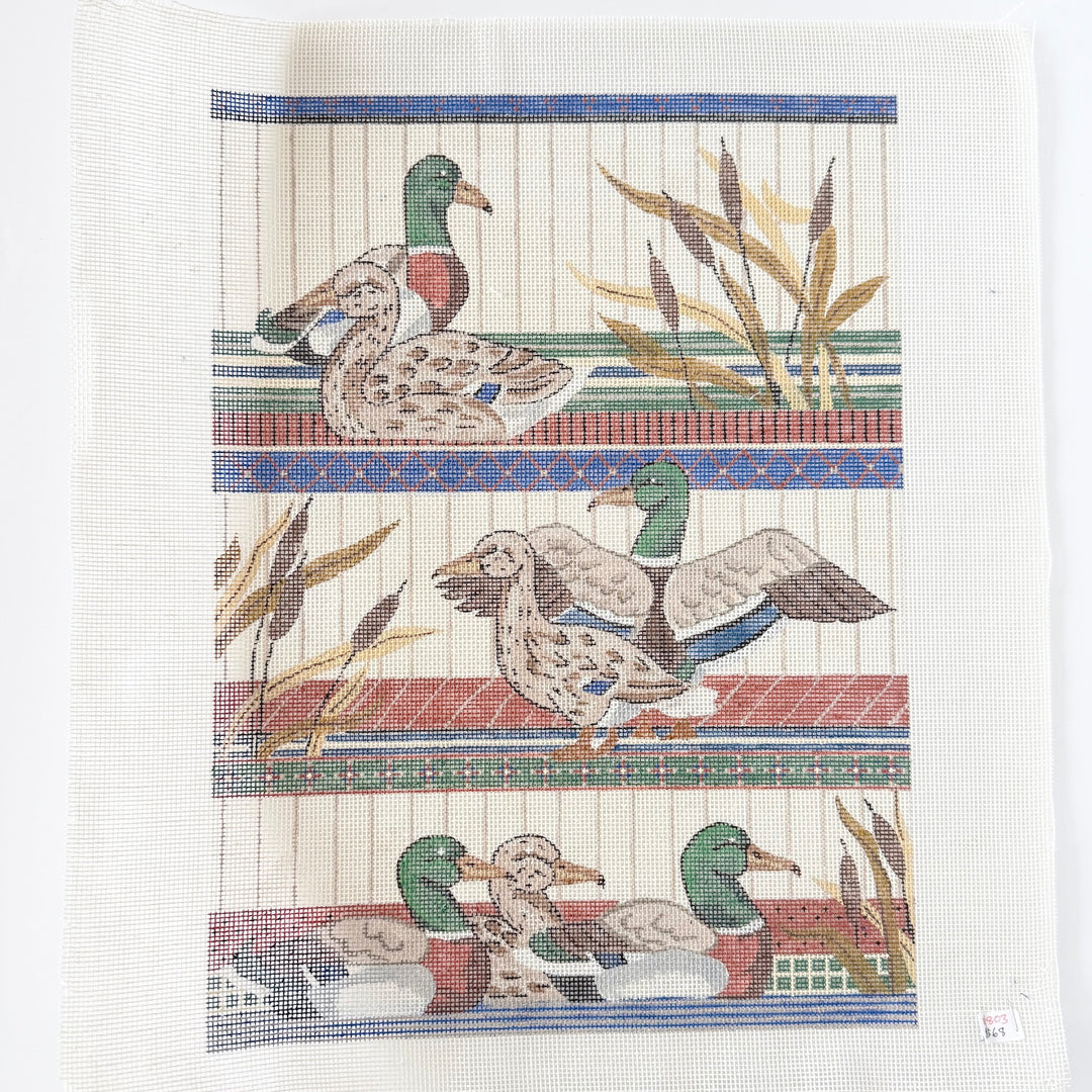 ducks on shelves