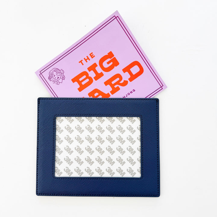 self-finishing mahjong card sleeve - navy