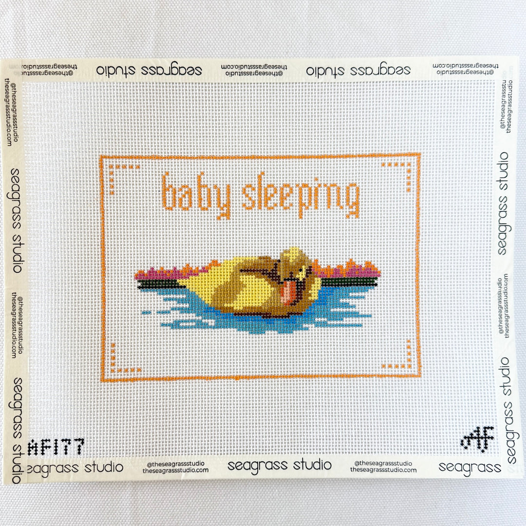 baby duck sleeping