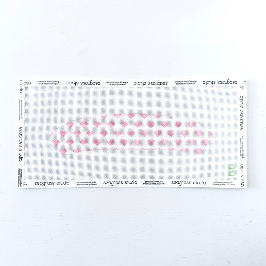 pink hearts baby hanger