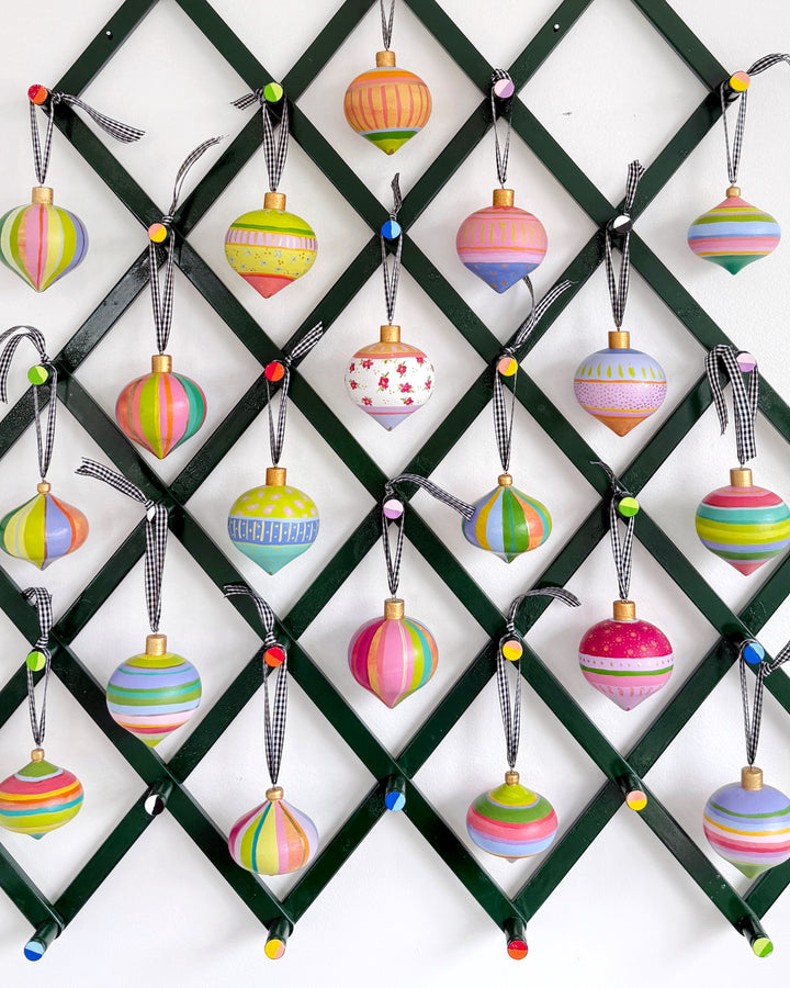 hand-painted ornaments