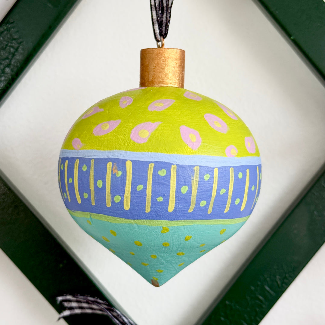 hand-painted ornaments