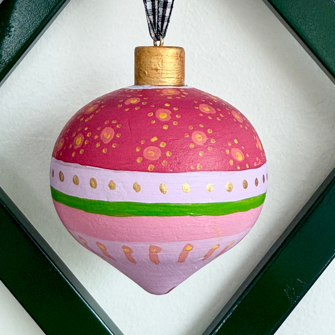 hand-painted ornaments