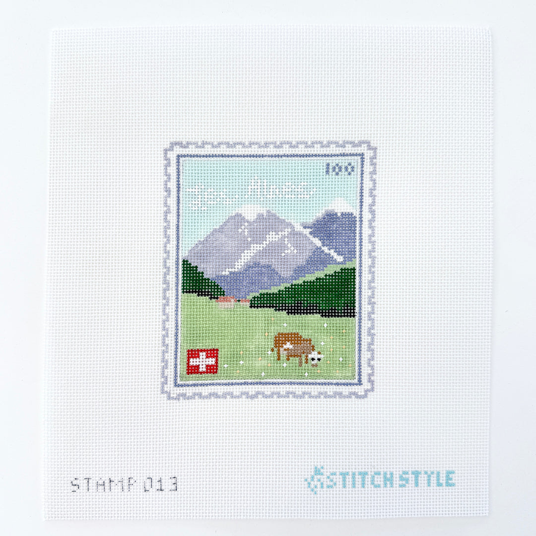 Swiss Alps Stamp