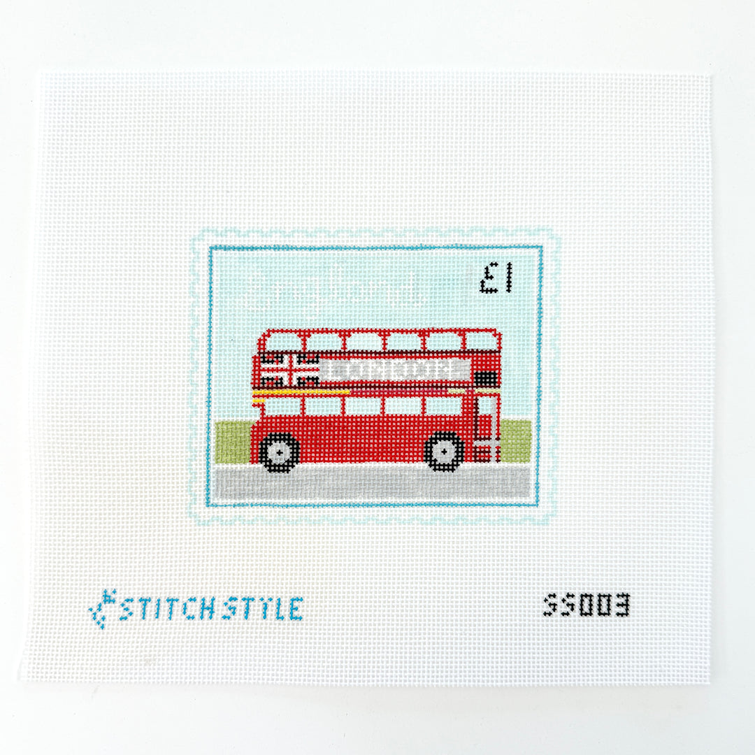Double Decker Bus Stamp