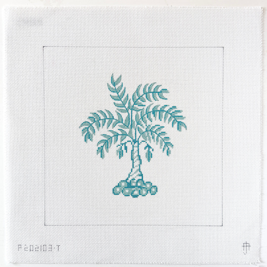 Boutique Aqua Palm tree Small