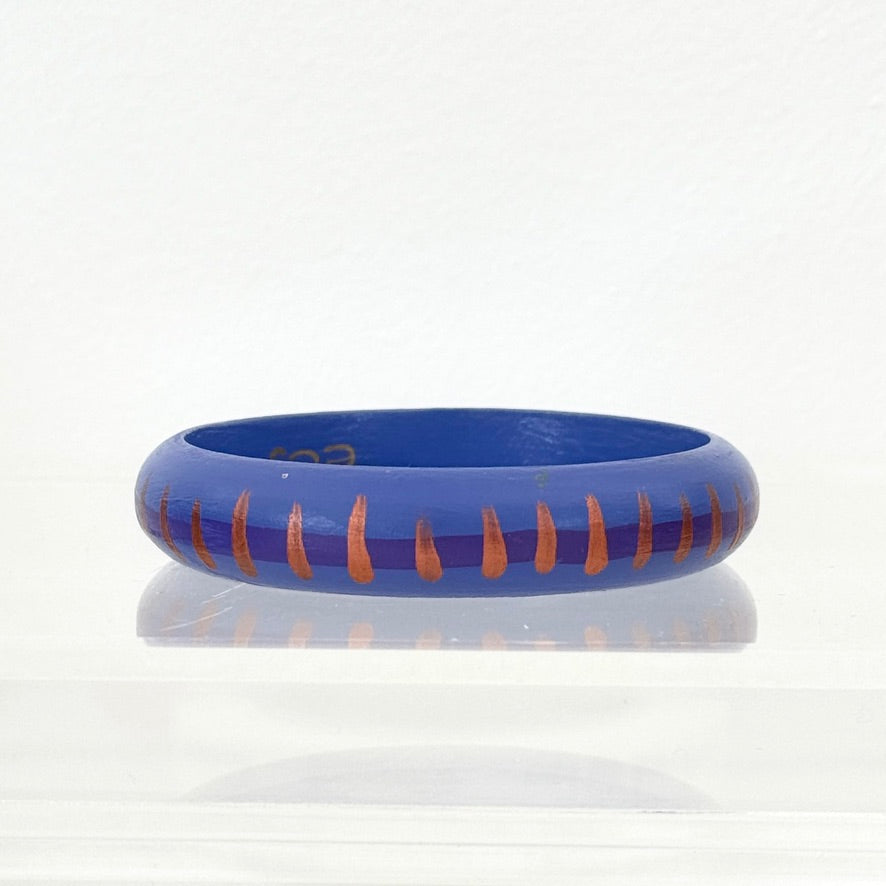 blue & copper narrow bracelet