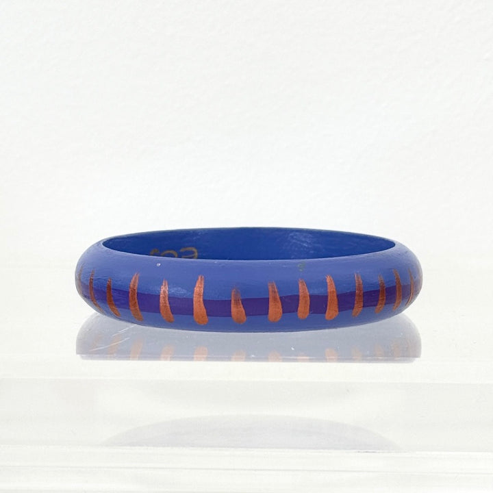 blue & copper narrow bracelet