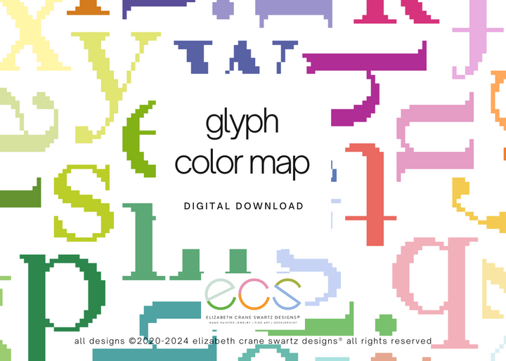 glyph color map - digital download