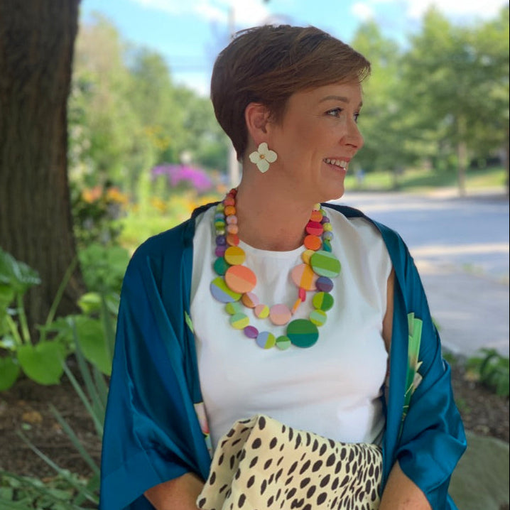 lulu mixed bead necklace