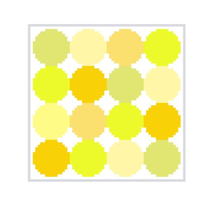 5" yellow grid