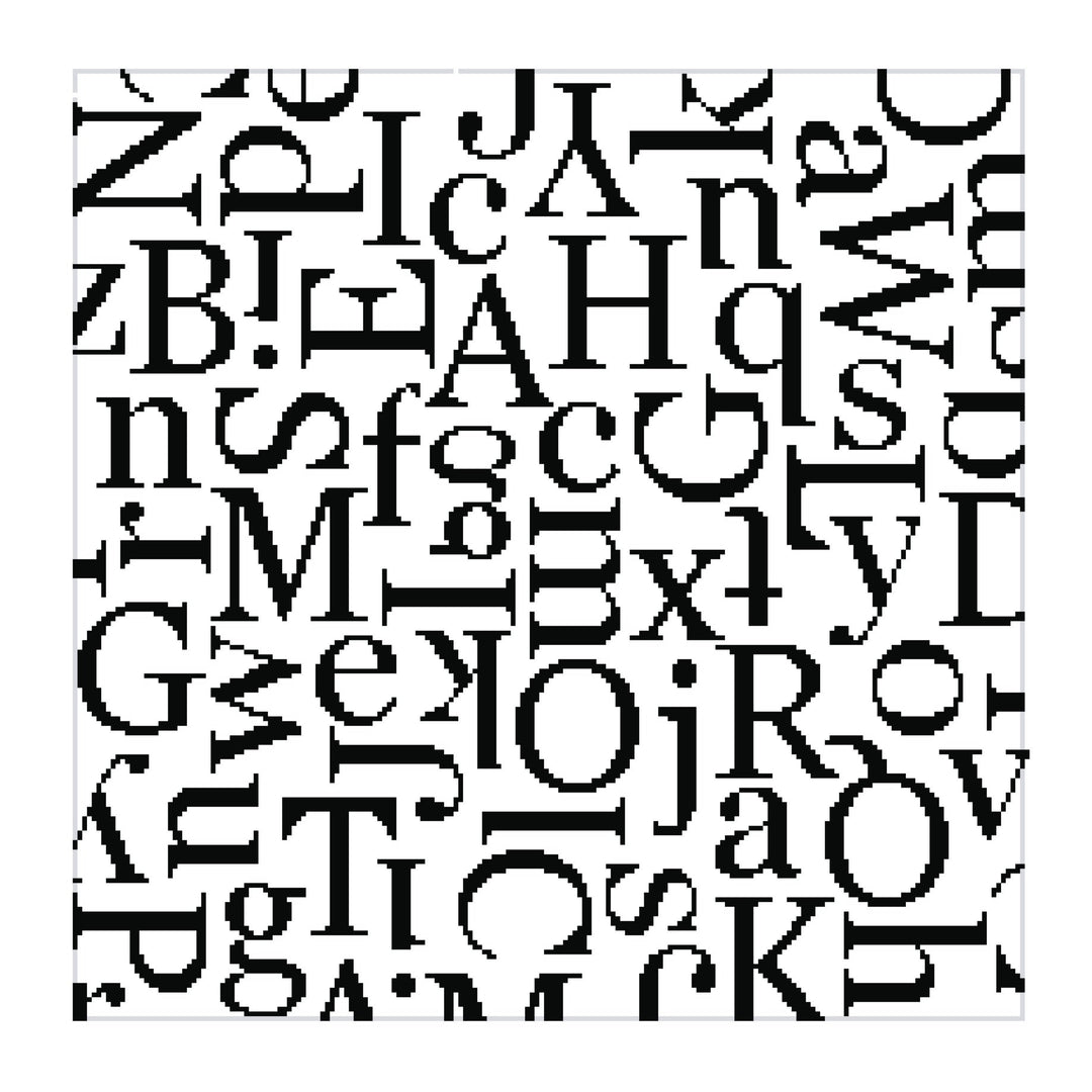 15" square glyph pillow